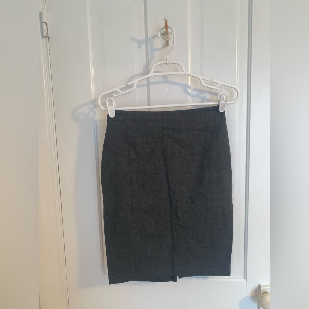 Ann Taylor Pencil Gray Skirt